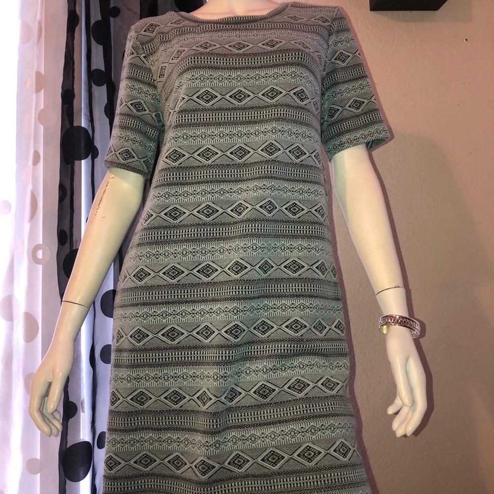 Tribal Print T-Shirt Dress